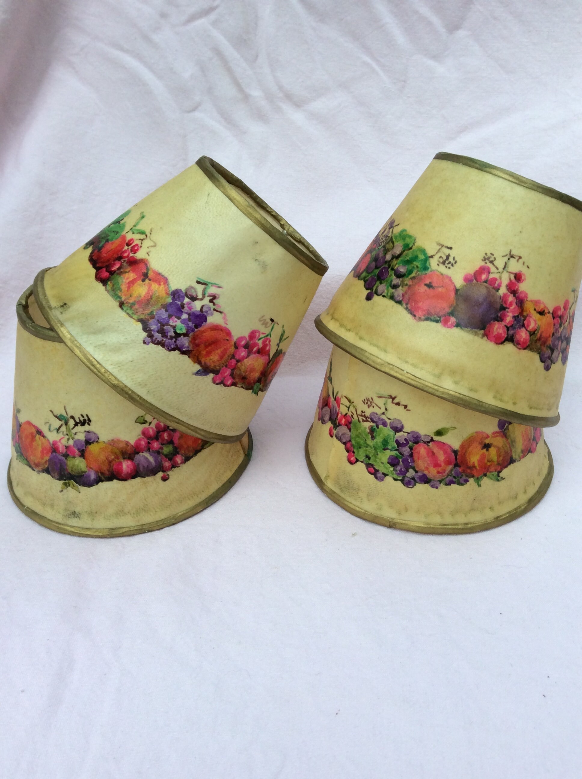 Vintage Parchment Lamp Shades Etsy UK