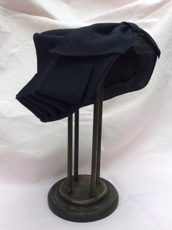1940s navy hat
