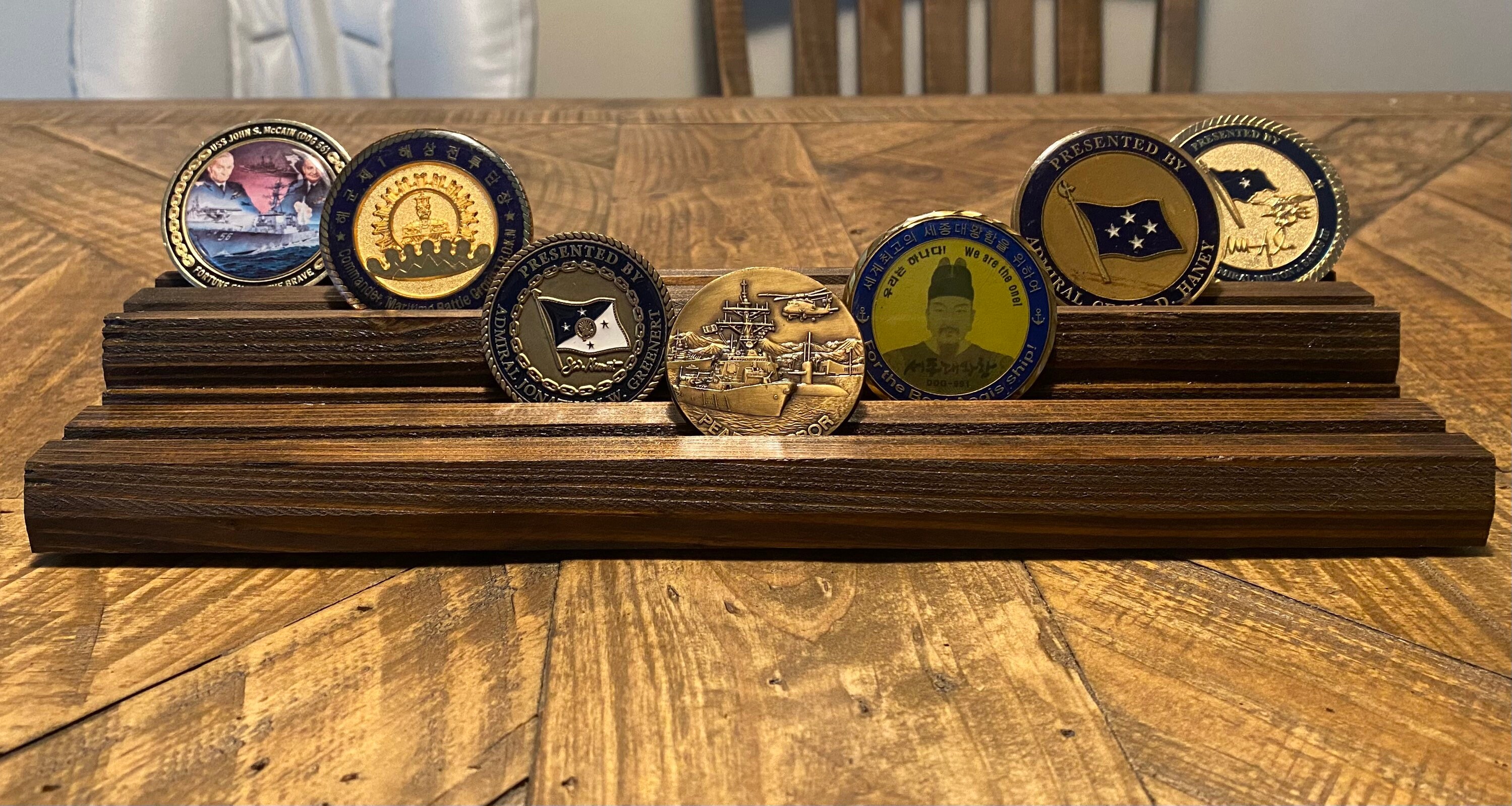 Decker Challenge 12inch Double Decker Challenge Coin Display Holds 24 Coins - Etsy