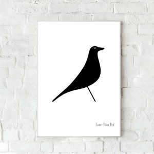 Eames House Bird. Poster. Stampa decorativa parete.