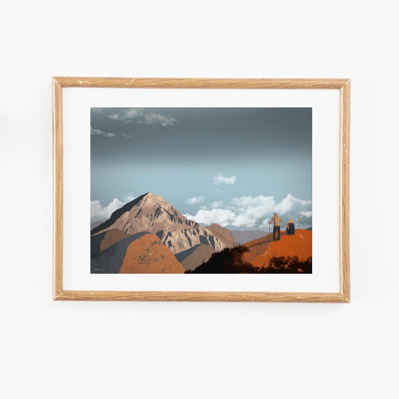STORIES Pizzo Intermesoli Gran Sasso d'Italia | Illustrations from Abruzzo | Printed on 200g Matte Archive Paper image 2