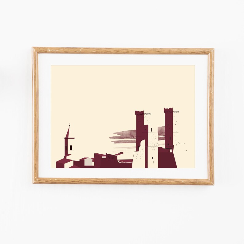 MEMORIES Caldora Castle in Pacentro 40 x 30 cm - Print on 200g Matte Archival Paper | Abruzzo image 2
