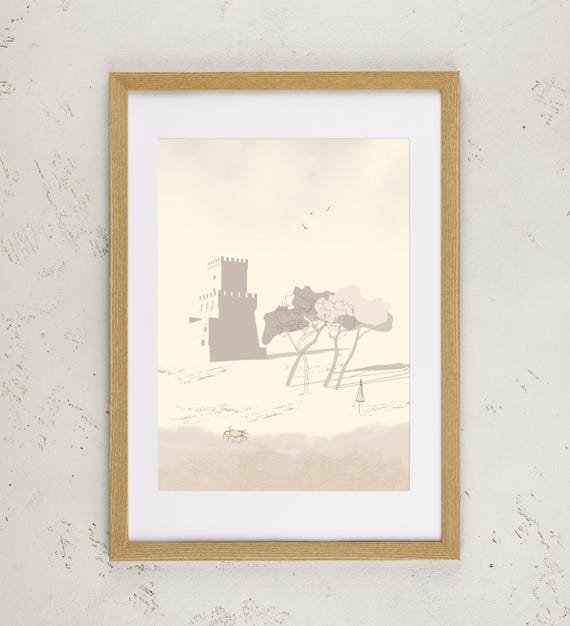 MEMORIE Torre Cerrano a Pineto 30x40 cm - Stampa su Carta Archivio Matte 200g | Abruzzo