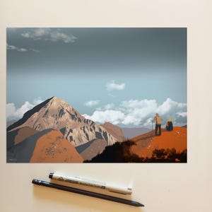 STORIES Pizzo Intermesoli Gran Sasso d'Italia | Illustrations from Abruzzo | Printed on 200g Matte Archive Paper image 3