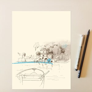 TRANSFIGURATIONS Lake Scanno 30 x 40 cm - Print on 200g Matte Archival Paper | Abruzzo image 3