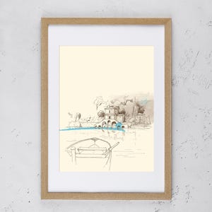 TRANSFIGURATIONS Lake Scanno 30 x 40 cm - Print on 200g Matte Archival Paper | Abruzzo image 1