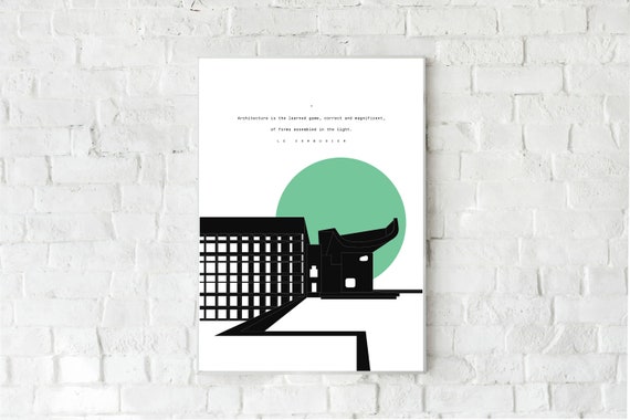 Citation Le Corbusier Impression Typographique Style Etsy Canada Citation Le Corbusier Impression Typographique Style Etsy Canada