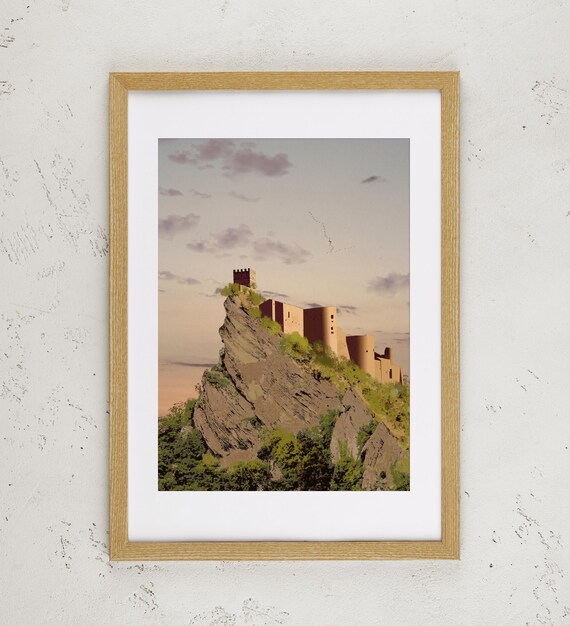 RACCONTI Castello di Roccascalegna 30x40 cm - Stampa su Carta Archivio Matte 200g | Abruzzo