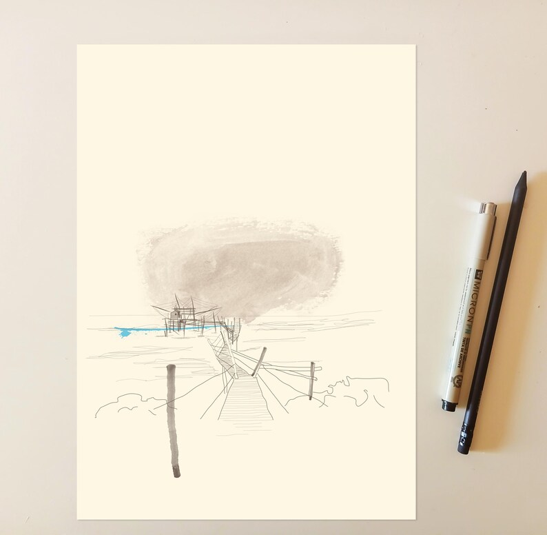 TRASFIGURAZIONI Costa dei trabocchi 30x40 cm - Stampa su Carta Archivio Matte 200g | Abruzzo Bild 3