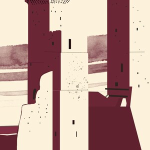 MEMORIES Caldora Castle in Pacentro 40 x 30 cm - Print on 200g Matte Archival Paper | Abruzzo image 4