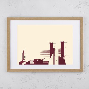 MEMORIES Caldora Castle in Pacentro 40 x 30 cm - Print on 200g Matte Archival Paper | Abruzzo image 1