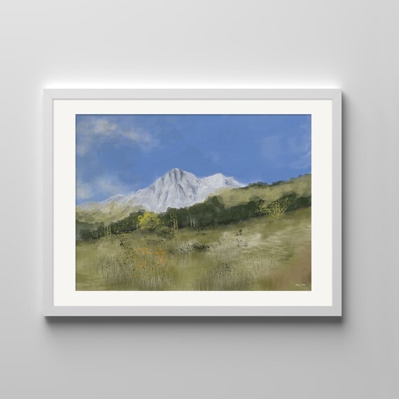 IMPRESSIONI Gran Sasso d'Italia 40x30 cm in Edizione Limitata- Stampa su Carta Archivio Matte 200g | Abruzzo