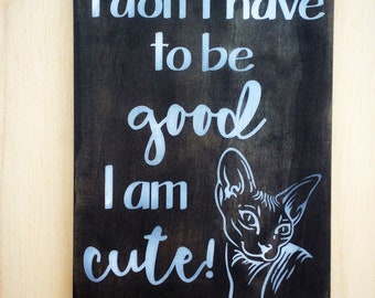 Naked Cat Decor | Etsy