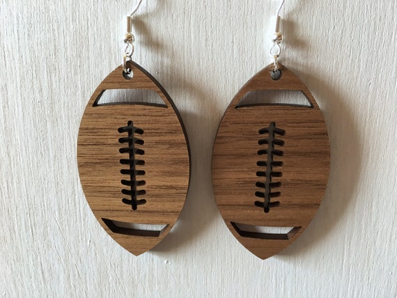 Football Jewelry Football Earrings Gift for Football Custom Earrings Team Spirit Earrings Football Gift