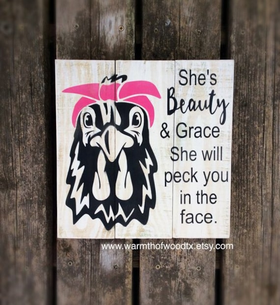 Chicken Sign Chicken Coop Chicken Decor Funny Gift Gift Etsy