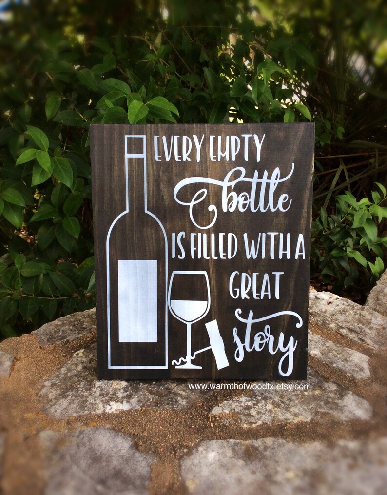 Funny wine signs home bar decor new home housewarming gift Etsy