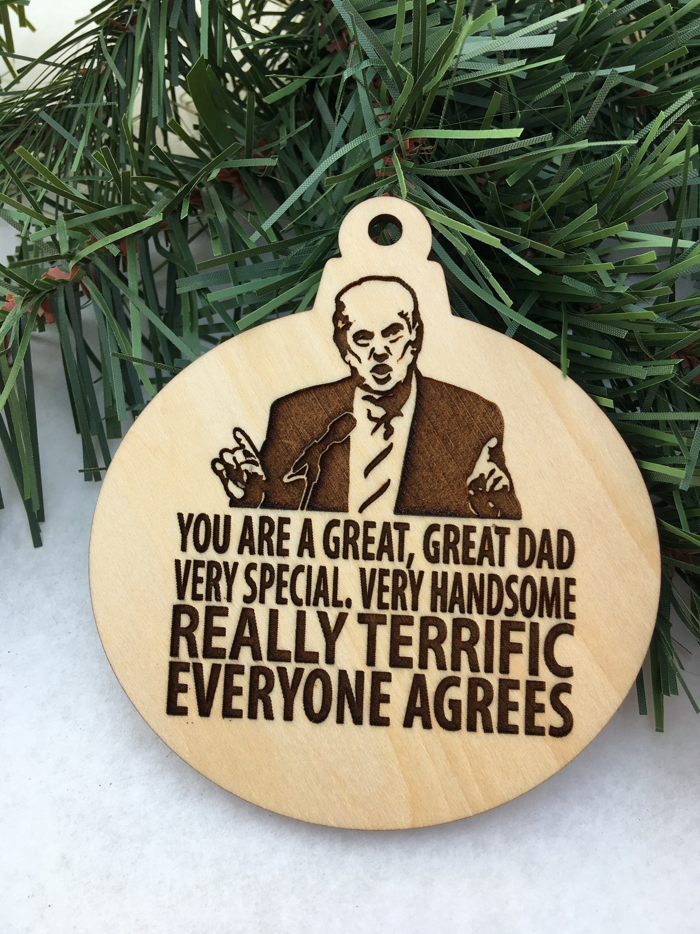 You Are a Great Great Dad Funny Christmas Ornament, Funny Gifts for D…