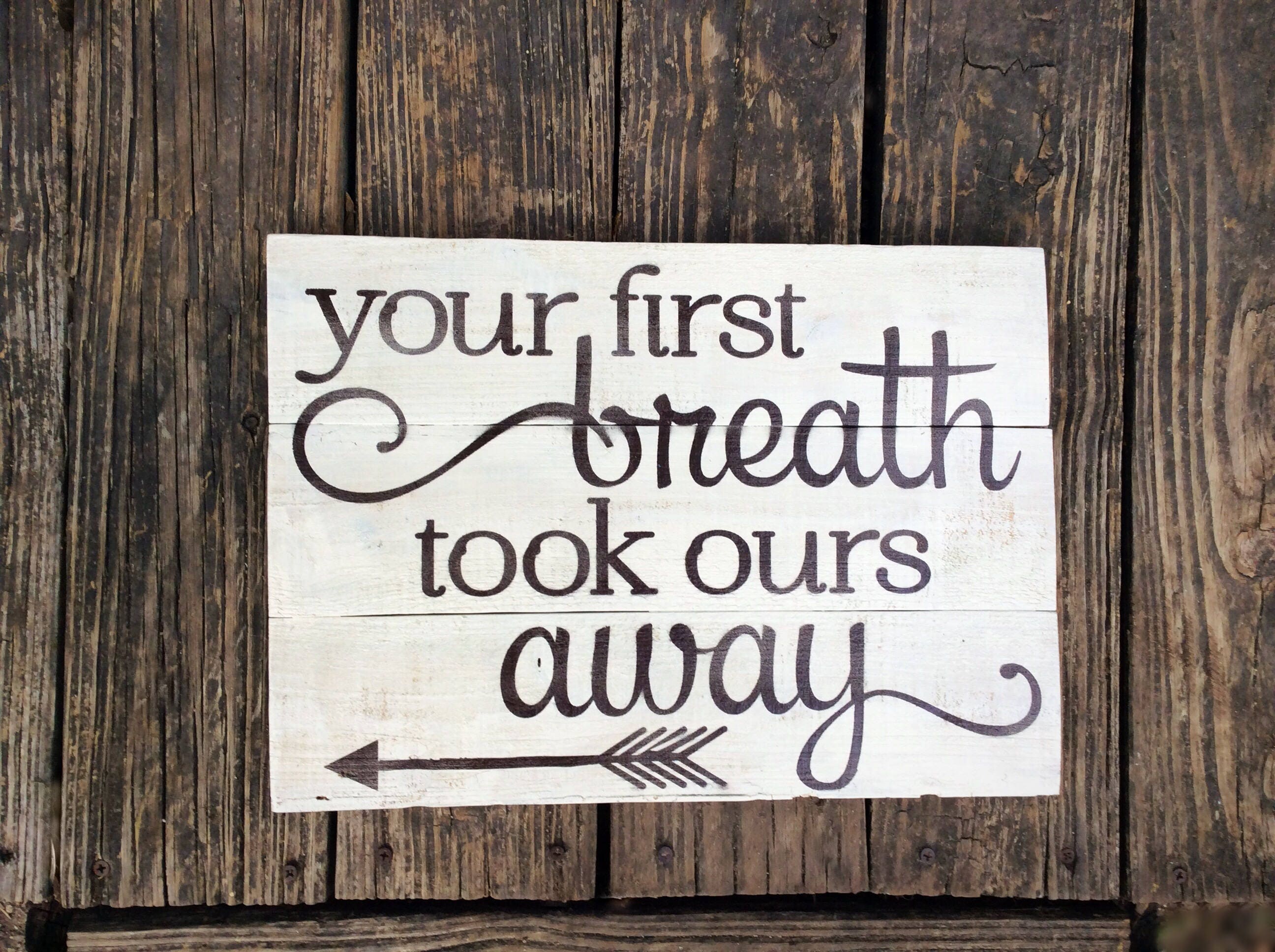 Your First Breath Took Ours Away Wall Art New Mom Gift - Etsy your-first-breath-took-ours-away-wall-art-new-mom-gift-etsy