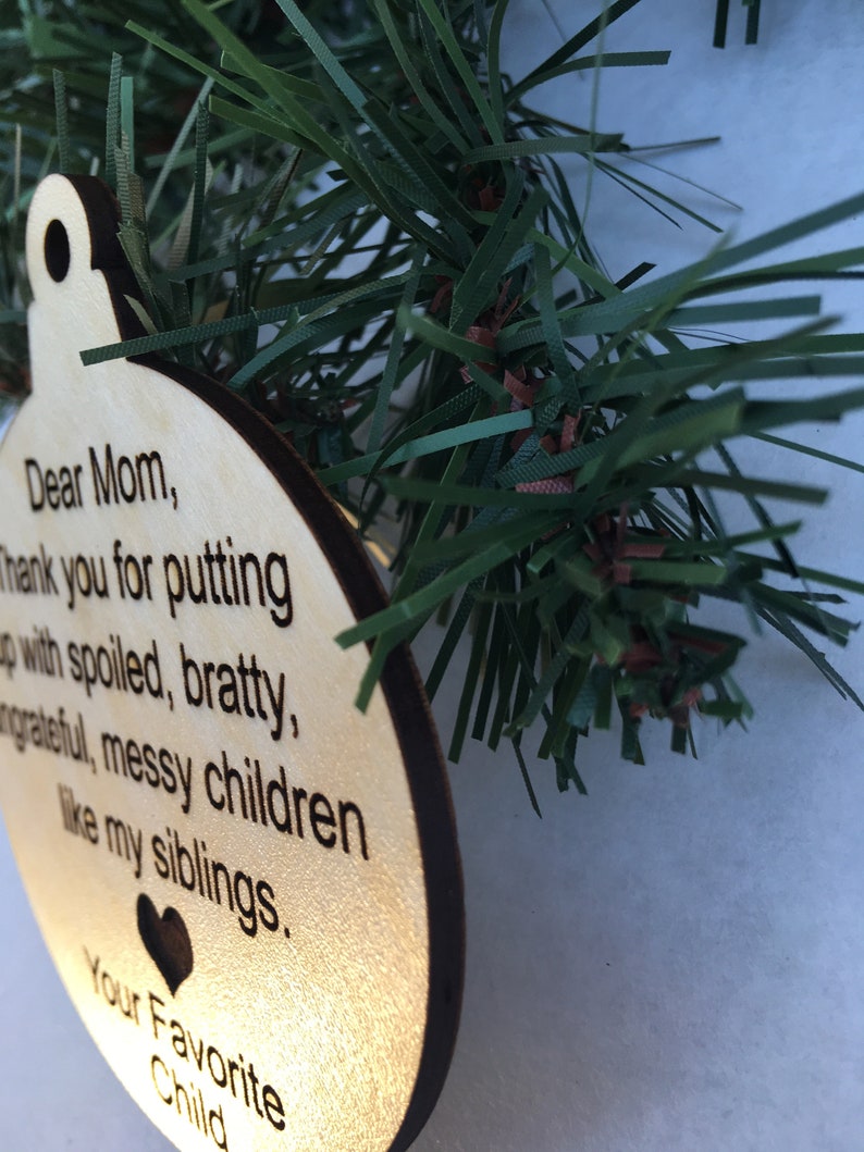 Dear Mom Funny Ornament Handmade Cute Gifts for Mom Mothers Etsy