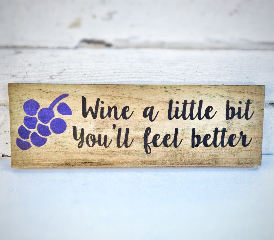 Wine a Little Funny Wine Signs Wall Decor, Wine Christmas Gifts for