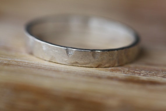 Handmade Silver 925 Ring, Textured Boho Thumb Ring, Personalized