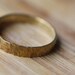 Brass hammered ring / Hammered engagement band / Man hammered wedding ring / Women custom made ring / Personalized ring / Engraved ring 