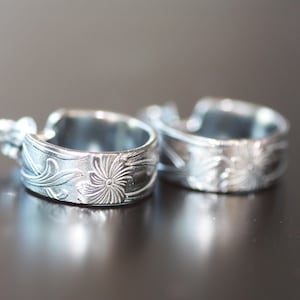 Textured Sterling Silver Huggie Hoop Earrings: Thick Gold Plated Hoops