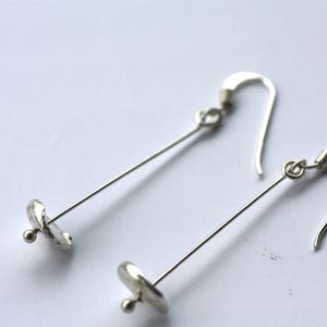 Sterling Silver wire earrings, Handmade lightweight earrings, Women Minimalistic earrings Jewelry Self Gift, graduation gift