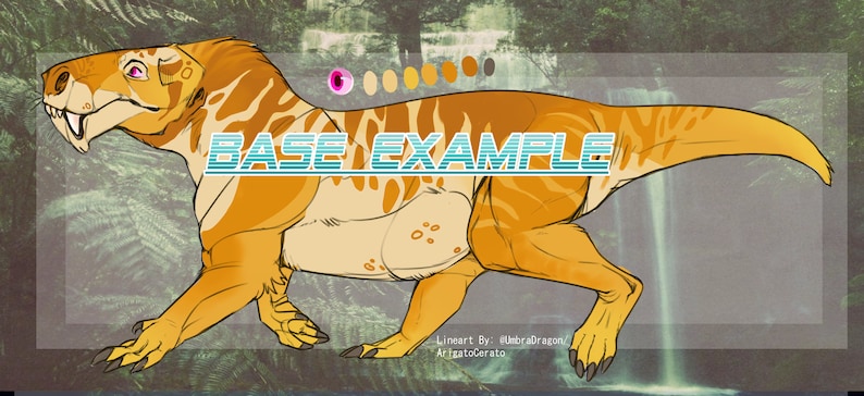 Gorgonopsid Adopt/Character Base image 2