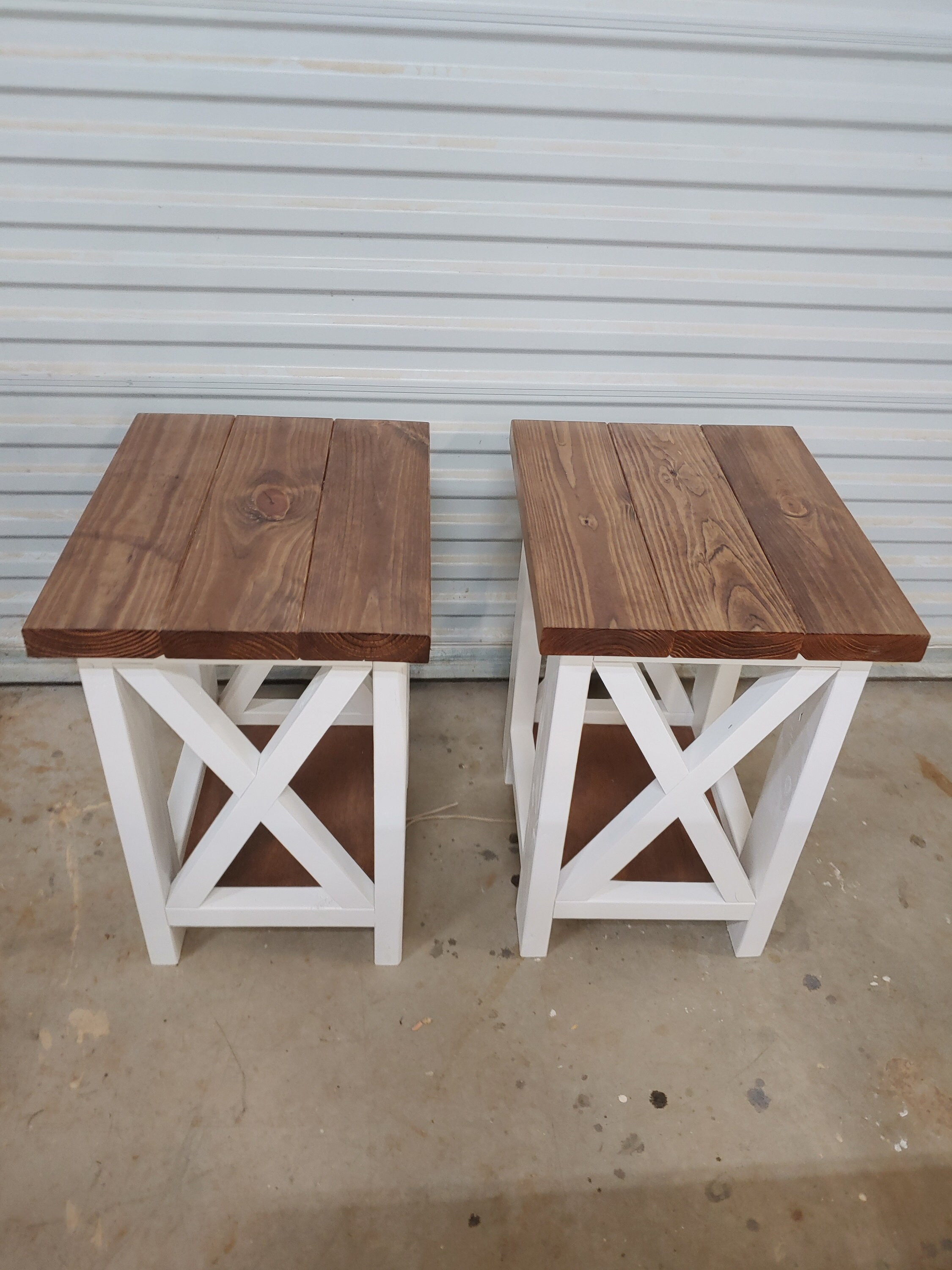 X Style end table Etsy