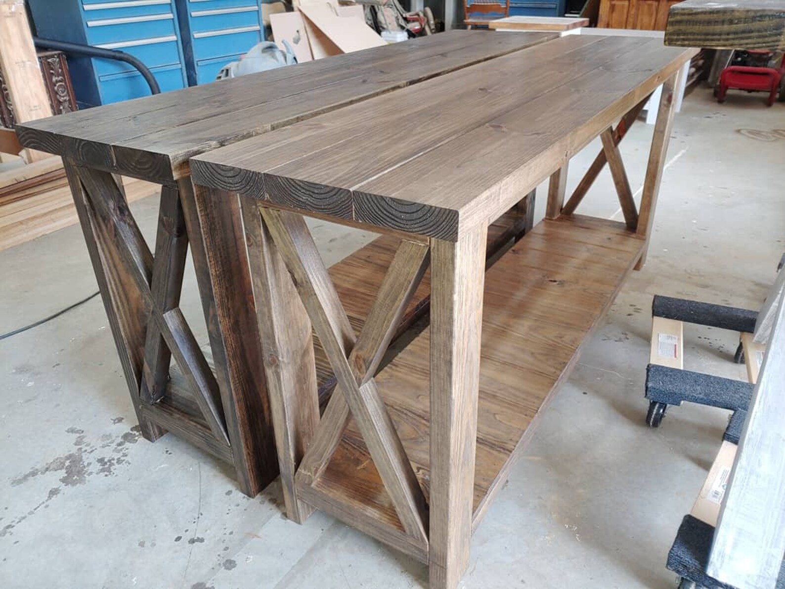 X Style Entryway Table Etsy