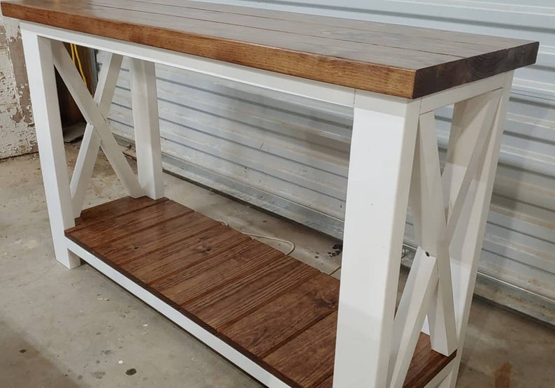 X Style Entryway Table Etsy