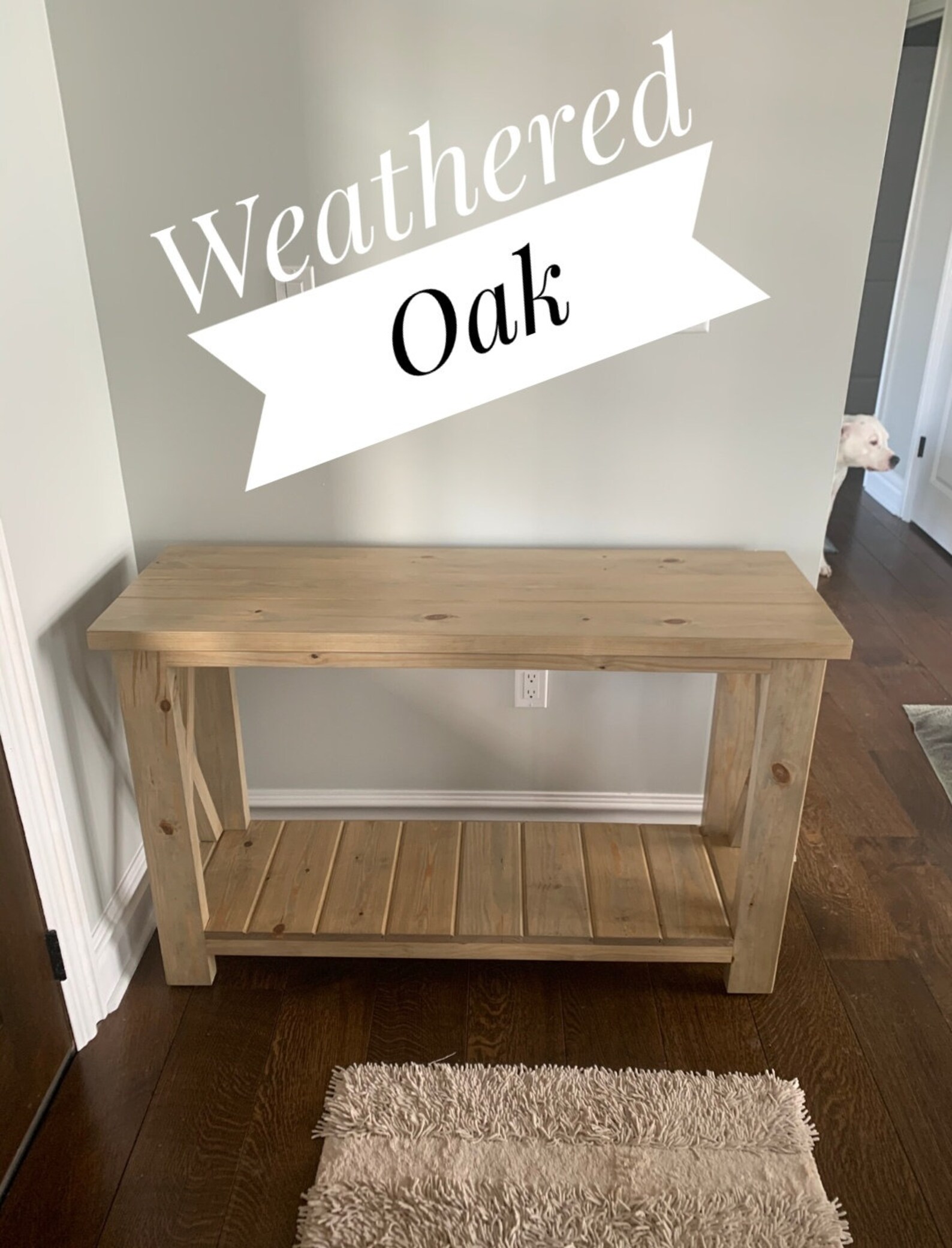 X Style Entryway Table Etsy