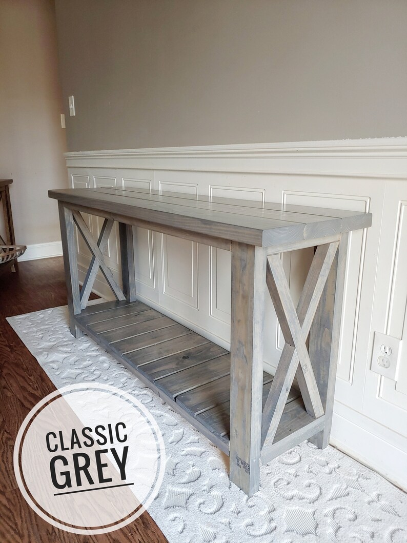 X Style Entryway Table Etsy