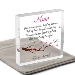 Gift For Mum, Special Mum, Gift For Mom, Christmas Mum, Mother And Daughter Gift, Stocking Filler for Mum, Gift For Nanny With Grey Bag