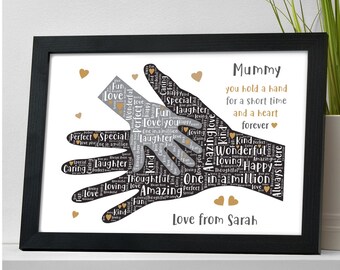 Mummy Gifts - PERSONALISED Mummy and Son Daughter Gifts - Mummy Birthday Gifts - Mummy Christmas Gifts - Mothers Day Gifts for Mummy, Nanny