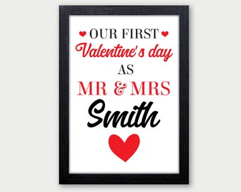 1st valentine's day as husband and wife