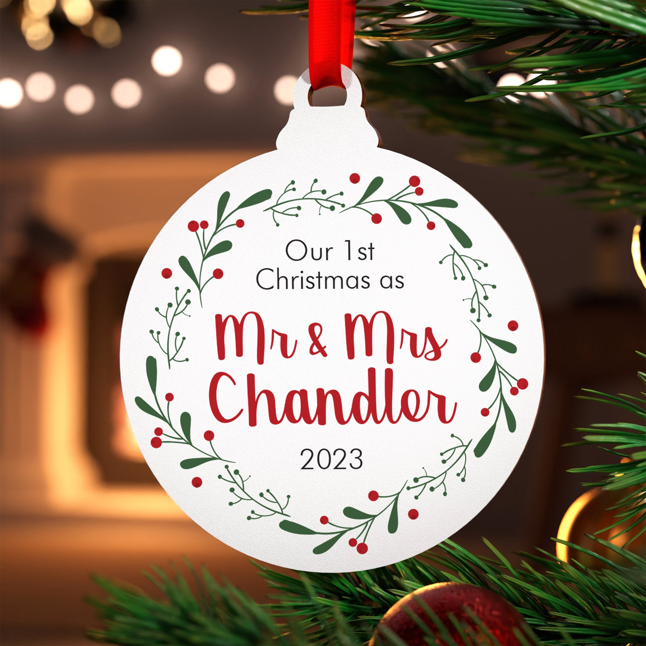 First christmas as husband and hotsell wife ornament