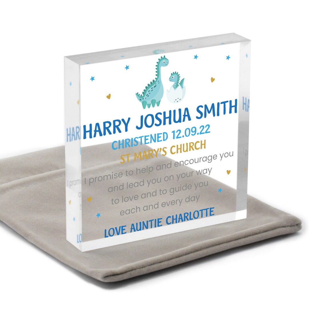 Christening Gifts for Godson Gift From Godparents Etsy