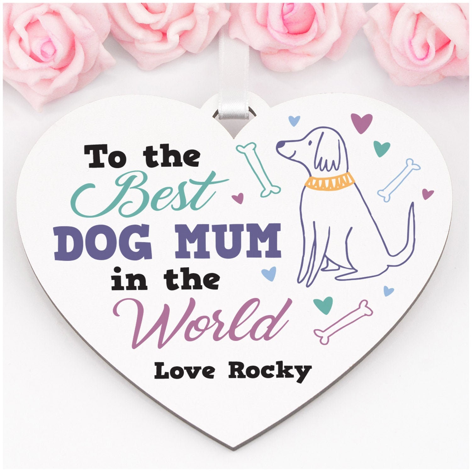 Best Dog Mum in the World Personalised Gift From the Dog Etsy UK