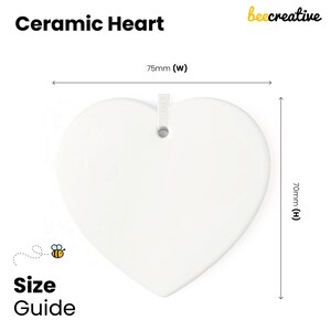 Personalised Retirement Gifts For Women, Ceramic Hanging Heart Ornament With Gift Bag afbeelding 2