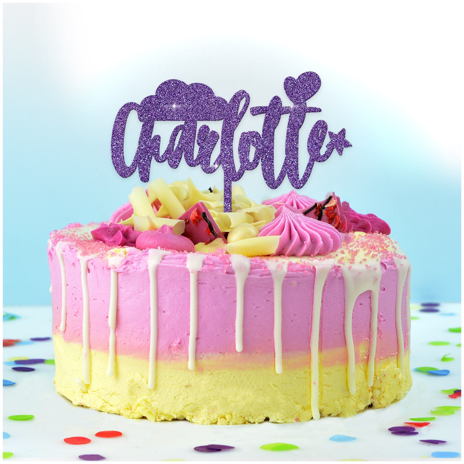 Name Birthday Cake Topper For Girls Boys Kids Personalised Etsy Singapore