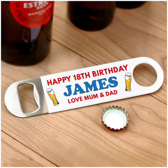 18th Birthday Gifts Boys Son Personalised 18th Birthday Bottle Opener Gift 18th Birthday Brother Nephew Boyfriend 18th Birthday Beer Gift
