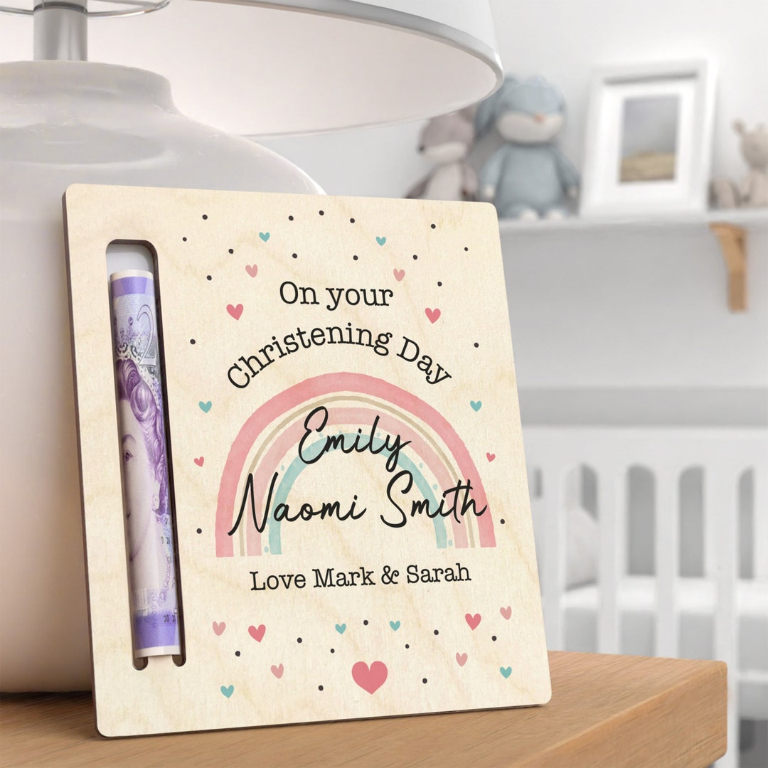 Christening Money Gift Christening Gift for Girls Personalised Gift