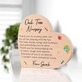 Personalised Nursery Thank You Gifts, Preschool Gifts, Thank You Gifts, End Of Year, Nursery Leaving, Wooden Beech Heart With Grey Bag product logo