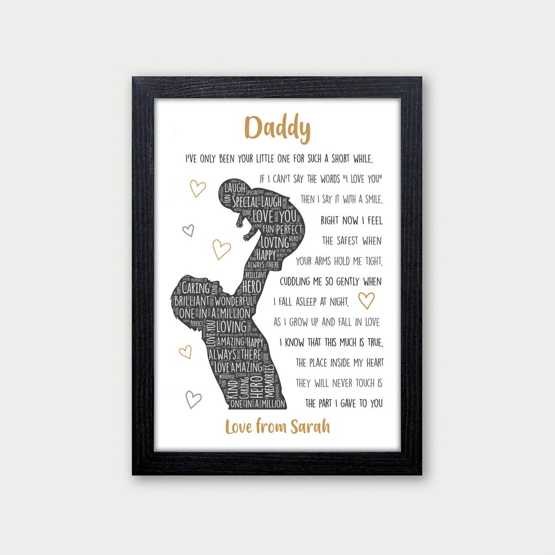 New Daddy Gifts Daddy and Daughter Daddy and Son Personalised Birthday