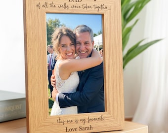 Father of the Bride Gift | Personalised Dad Wedding Photo Frame