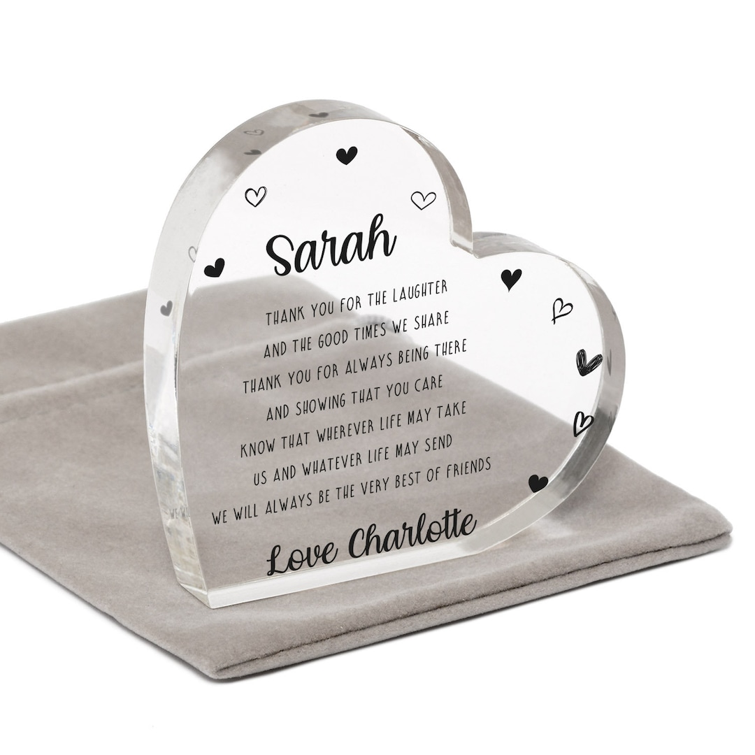 Personalised Friendship Thank You Gift, Gifts for Friends, Friend