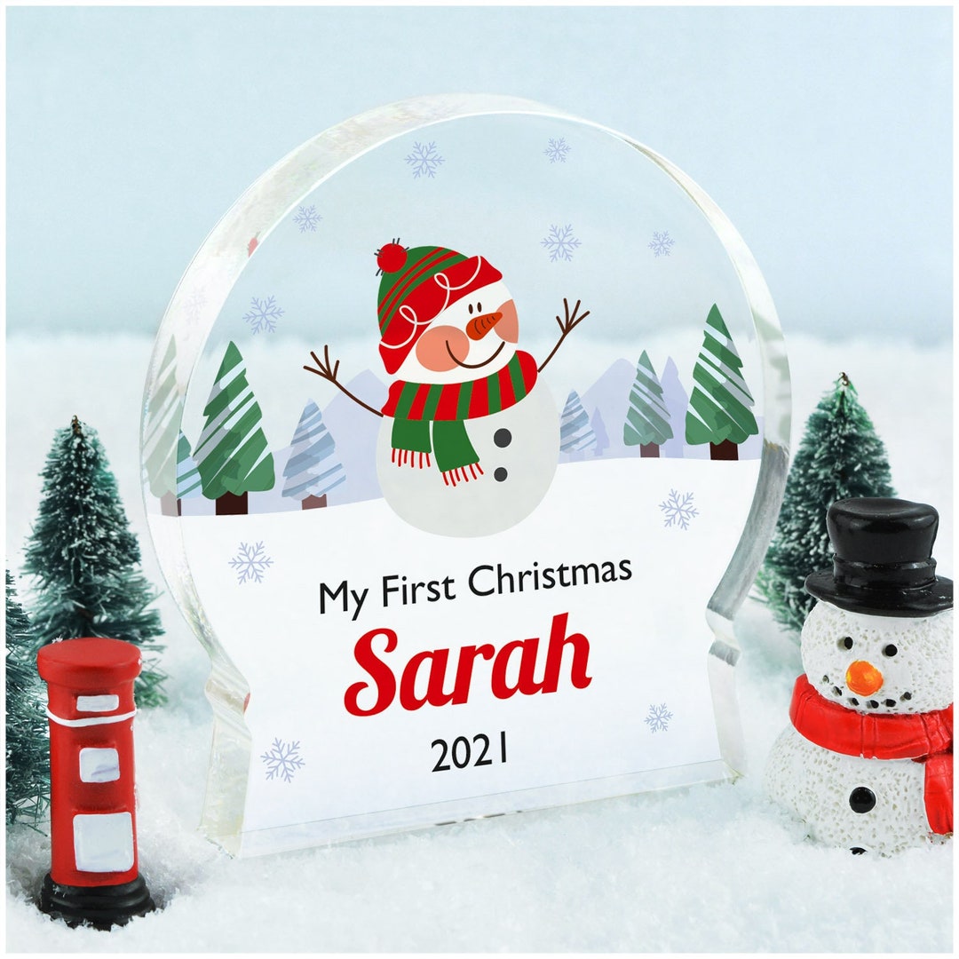 My First Christmas 2023 Decoration, Babys First Christmas Snow Globe