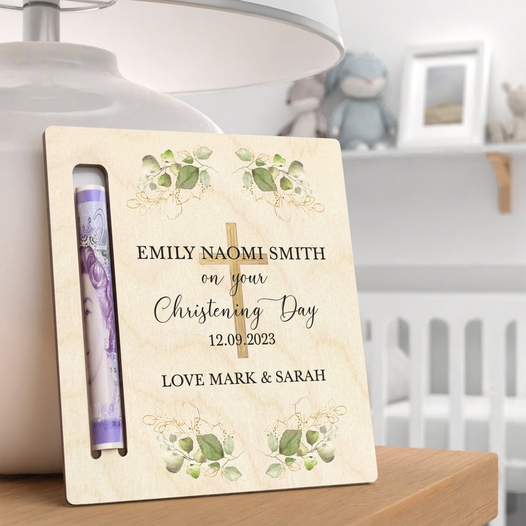 Christening Gift Money Wallet Personalised Christening Gift Christening